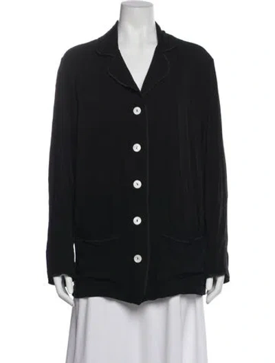 Pre-owned Sleeper Long Sleeve Button-up Top In Gray