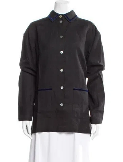 Pre-owned Sleeper Long Sleeve Top W/ Tags In Black