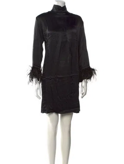 Pre-owned Sleeper Mock Neck Mini Dress W/ Tags In Black