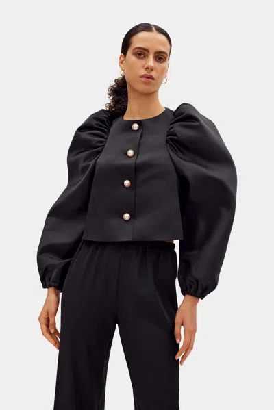 Sleeper Mystery Puff Jacket In Black