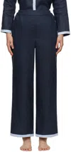 Sleeper Navy Garrick Trousers In Navy