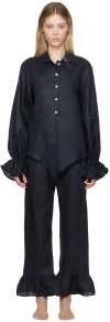 Sleeper Navy Rumba Pyjama Set In Navy