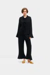 Sleeper Nebula Pajama Set With Bow Details In Black