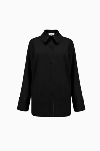 Sleeper Off Duty Shirt With Piping In Black