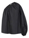 Sleeper One-shoulder Blouse In Schwarz