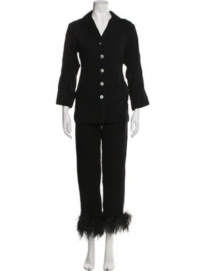 Pre-owned Sleeper Pant Set In Black