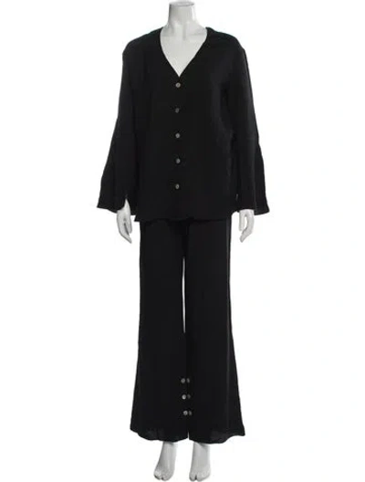 Pre-owned Sleeper Pant Set In Black
