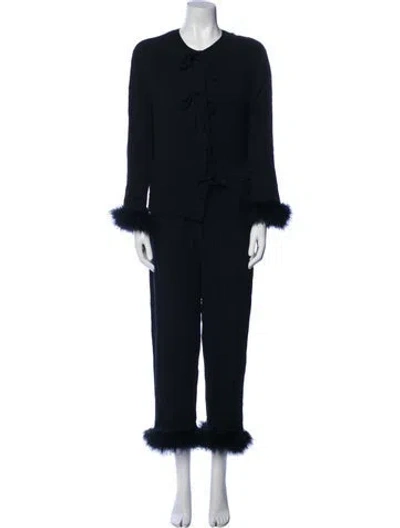 Pre-owned Sleeper Pant Set In Black