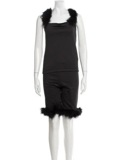 Pre-owned Sleeper Pant Set In Black