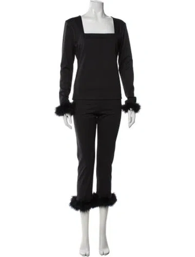 Pre-owned Sleeper Pant Set In Black
