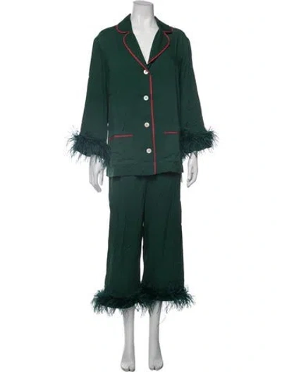 Pre-owned Sleeper Pant Set In Green