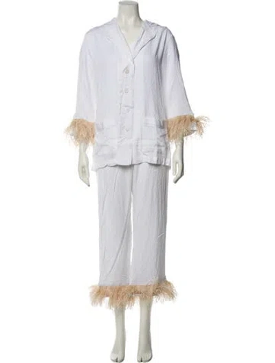Pre-owned Sleeper Pant Set In Neutral