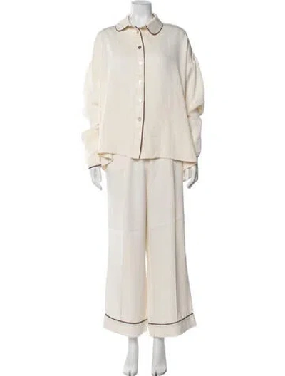 Pre-owned Sleeper Pant Set In Neutrals