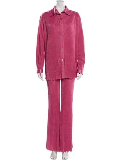 Pre-owned Sleeper Pant Set In Pink
