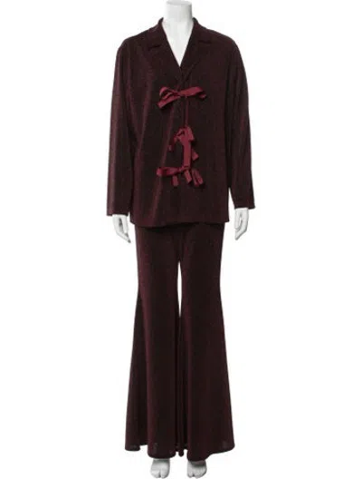 Pre-owned Sleeper Pant Set W/ Tags In Burgundy