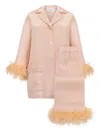 Sleeper Party Jacquard Pyjama Set In Orange