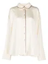 Sleeper Pastelle Jacquard-pattern Pyjama Top In Neutrals