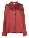 Sleeper Pastelle Jacquard-pattern Pyjama Top In Red