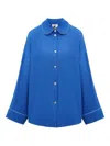 Sleeper Pastelle Oversized Shirt In Dusk Blue In Blue