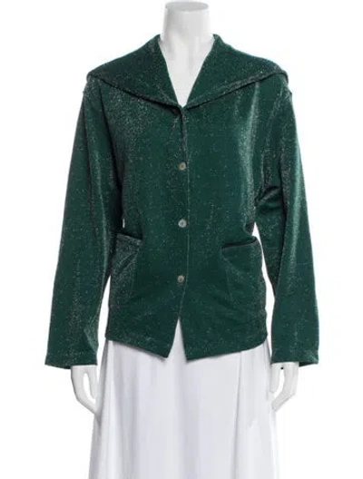 Pre-owned Sleeper Patterned Jacket W/ Tags In Green