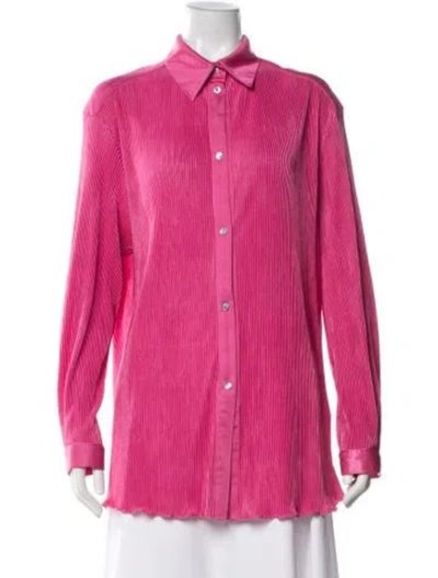 Pre-owned Sleeper Pleated Accents Pajamas In Pink