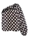 Sleeper Polka-dot Blouse In Black