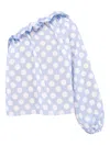 Sleeper Polka-dot Blouse In Blue