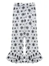 Sleeper Polka-dot Ruffled Trousers In White