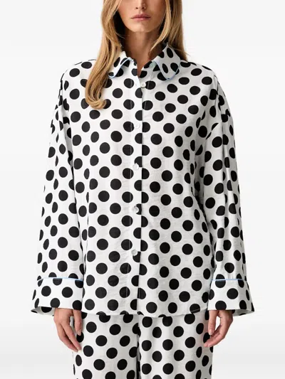 Sleeper Polka-dot Shirt In White
