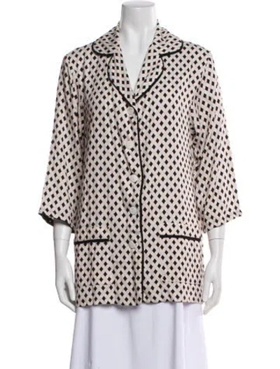 Pre-owned Sleeper Printed Pajamas In Neutral