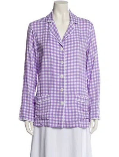 Pre-owned Sleeper Printed Pajamas In Purple