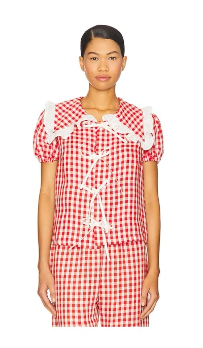 Sleeper Puff Linen Lounge Shirt