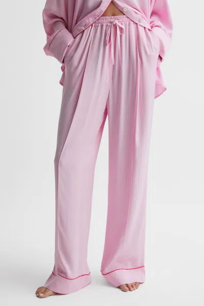 Sleeper Pastelle Viscose Oversize Pants In Pink