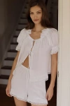Sleeper Romantica Pajama Set In White