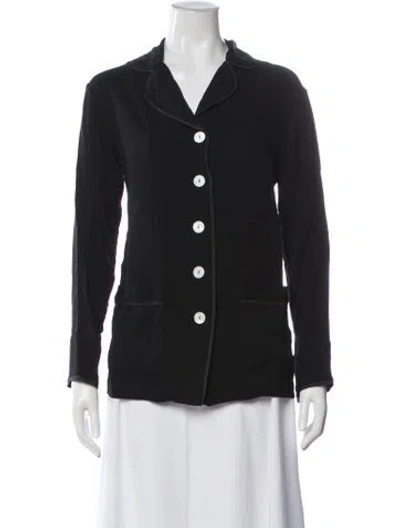 Pre-owned Sleeper Ruffle Embellishment Pajamas In Black
