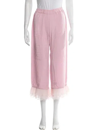 Pre-owned Sleeper Ruffle Embellishment Pajamas In Pink