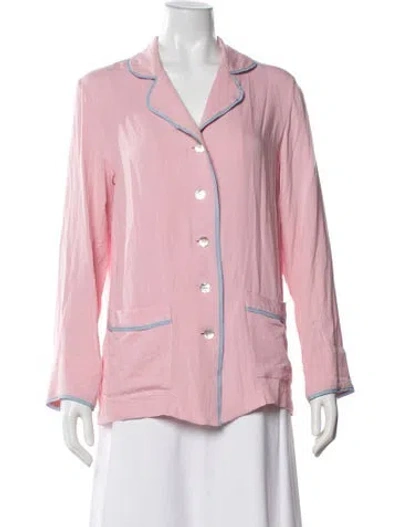Pre-owned Sleeper Ruffle Embellishment Pajamas In Pink