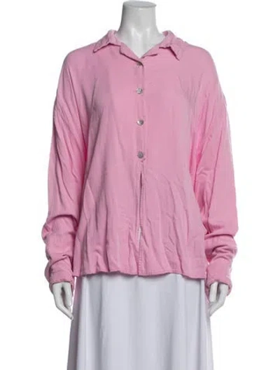 Pre-owned Sleeper Ruffle Embellishment Pajamas In Pink