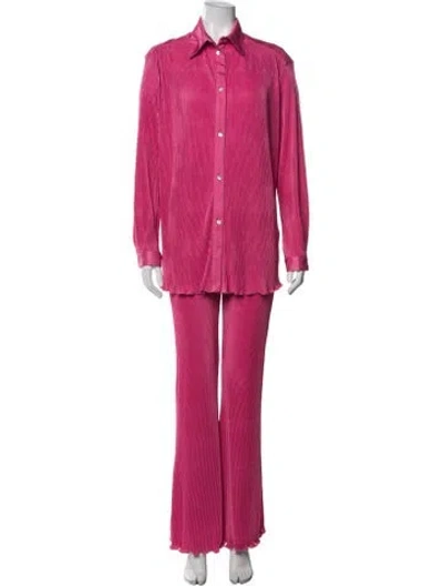 Pre-owned Sleeper Ruffle Embellishment Set In Pink