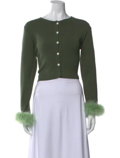 Pre-owned Sleeper Scoop Neck Sweater In Green