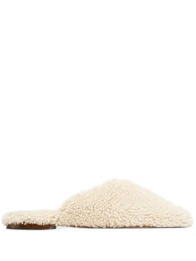 Sleeper Shearling Slippers In Neutrals