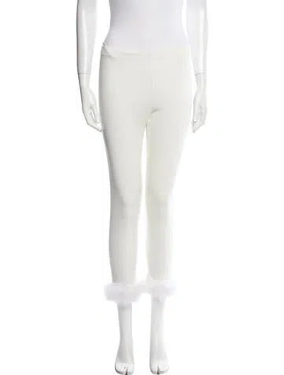 Pre-owned Sleeper Skinny Leg Pants In White