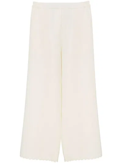 Sleeper Sofia Wide-leg Linen Trousers In Neutrals