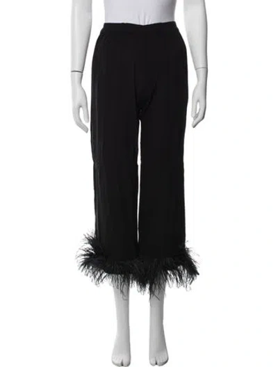 Pre-owned Sleeper Straight Leg Pants In Black