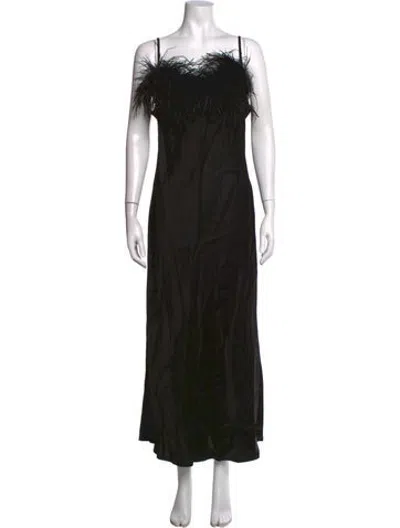 Pre-owned Sleeper Strapless Long Dress W/ Tags In Black