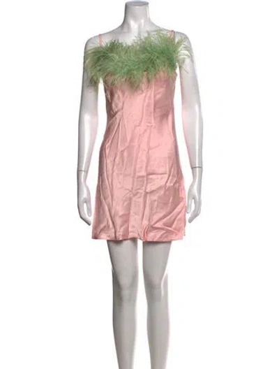 Pre-owned Sleeper Strapless Mini Dress In Pink