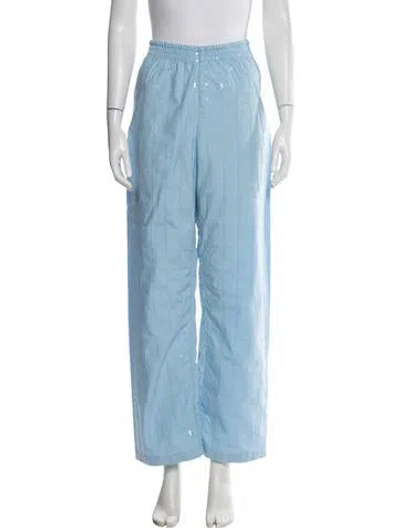 Pre-owned Sleeper Striped Sequin Embellishments Sweatpants In Blue
