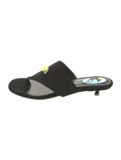 Pre-owned Sleeper Suede Sandals W/ Tags In Green