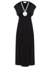 Sleeper The Genus Satin Dress In Black