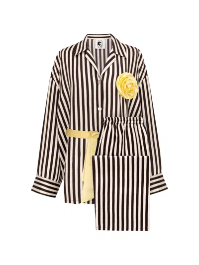 Sleeper The Rose Oversized Pajamas In Multi